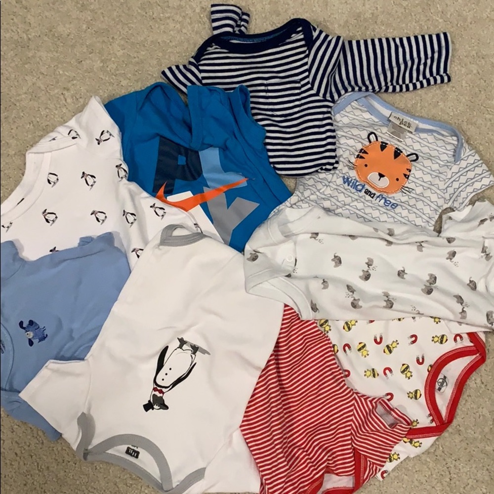 Boys Onesies (3-6M) Lot of 9
